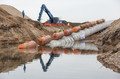 EUGAL pipeline: Crossing of the Elbe in Saxony