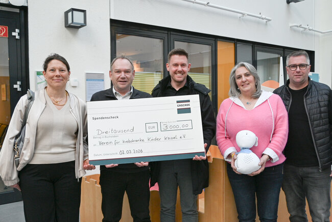 Spendenübergabe Verein für krebskranke Kinder Kassel e.V.