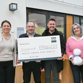 Gemeinsam helfen: GASCADE unterstützt Verein für krebskranke Kinder und Tagesaufenthaltsstätte Panama