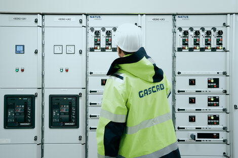 Mitarbeiter auf der Verdichterstation Radeland 2