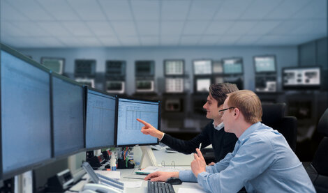 Foto von der Dispatching-Zentrale in Kassel