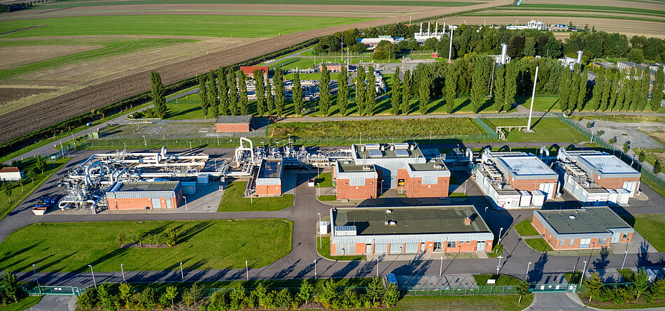 Foto von der Verdichterstation Bunde