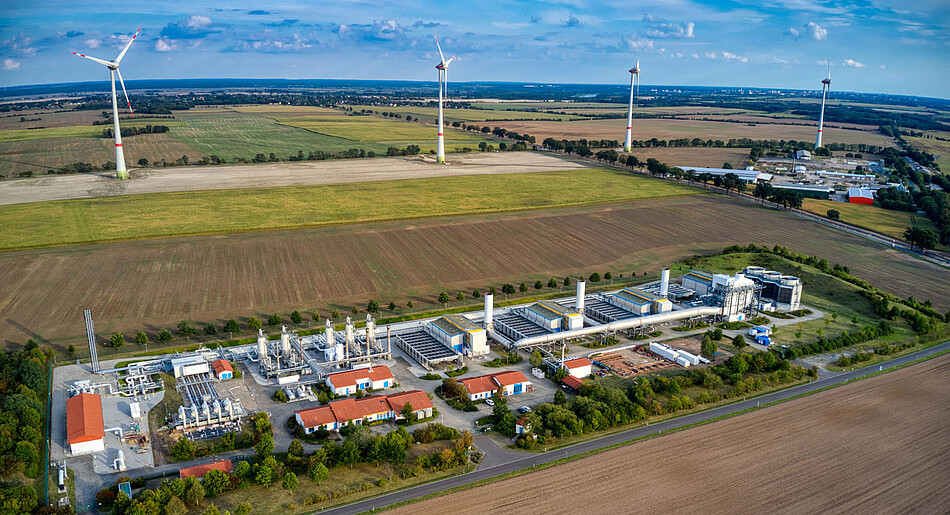 Foto von der Verdichterstation Mallnow